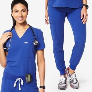 Figs Winning Blue Scrub Set- Small/Small Petite